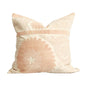 Azra Embroidered Throw Pillow Cream Boho Pillow Cover, Suzani Pillow | Dusk & Bloom