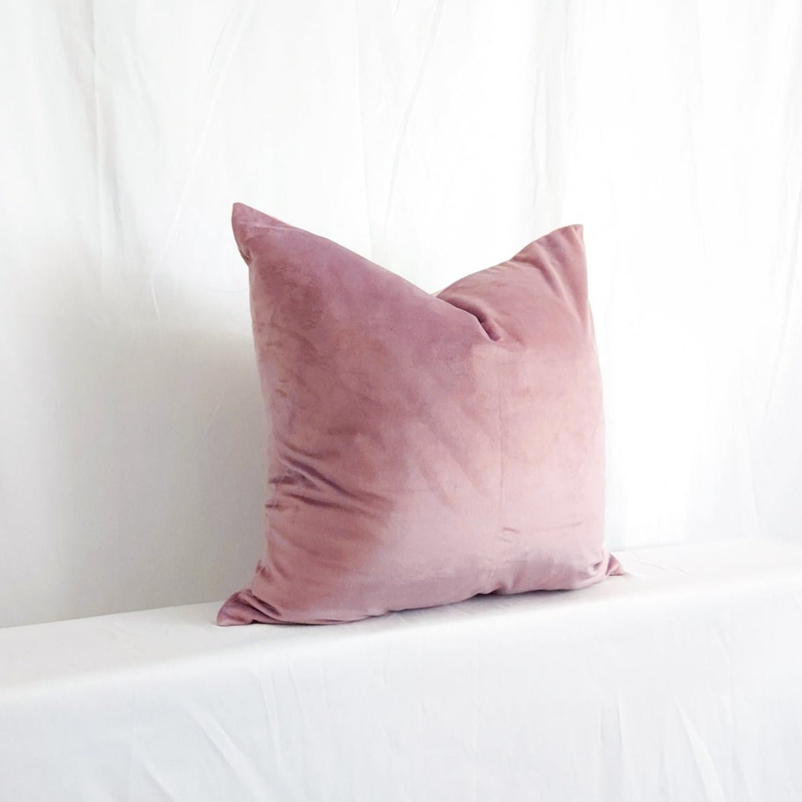 Mauve inetec velvet pillow