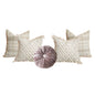 Trish Lilac & Ivory Glam Boho Chic Pillow Cover Combo | Dusk & Bloom